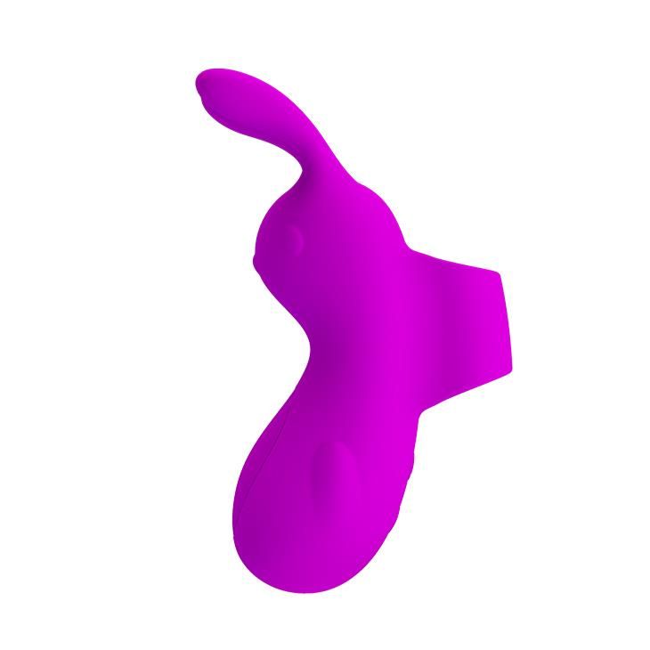 Вибратор на палец Pretty Love Finger Bunny, 9,4 см (фиолетовый)