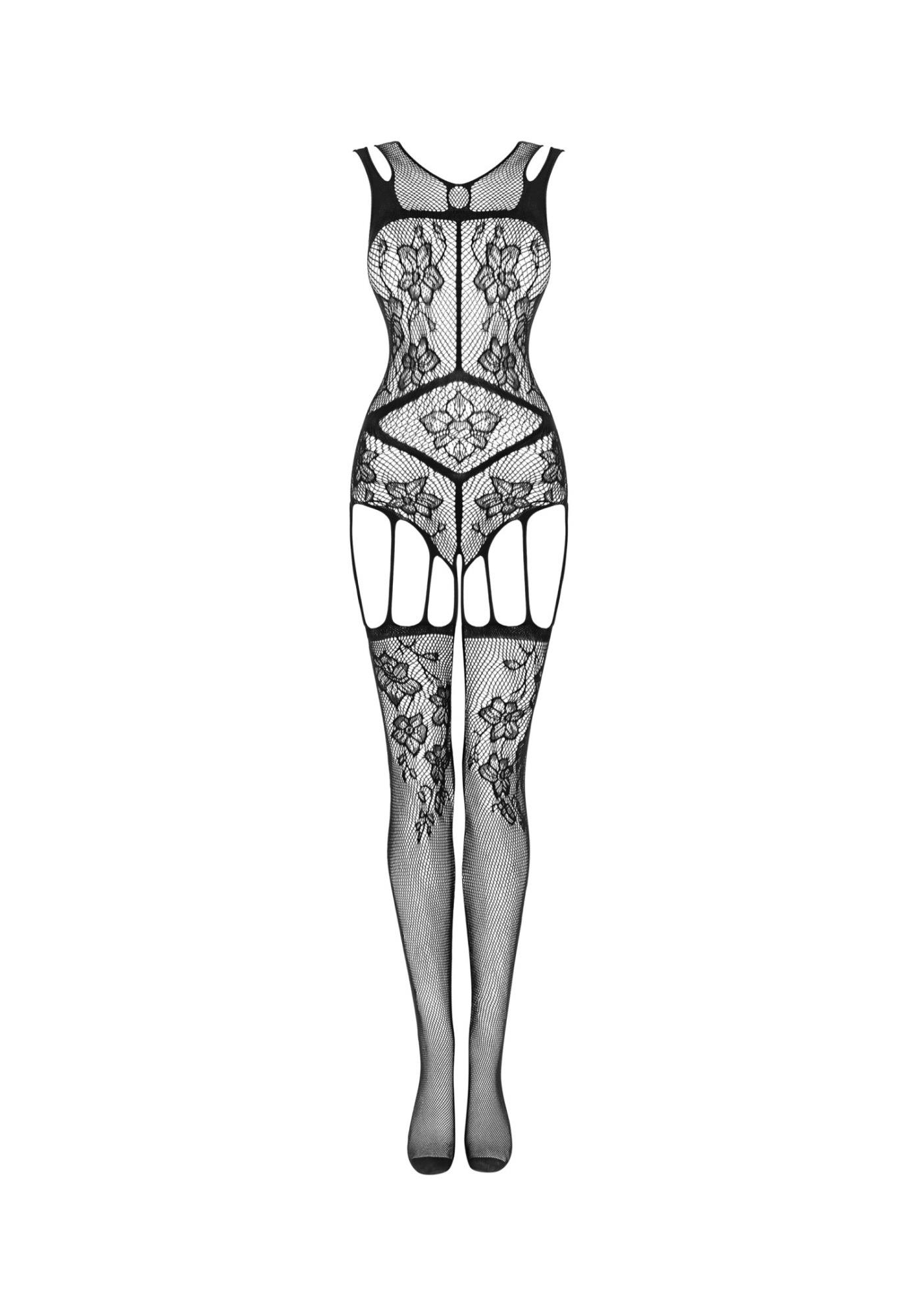 Бодистокінг Obsessive F239, S/M/L (чорний)