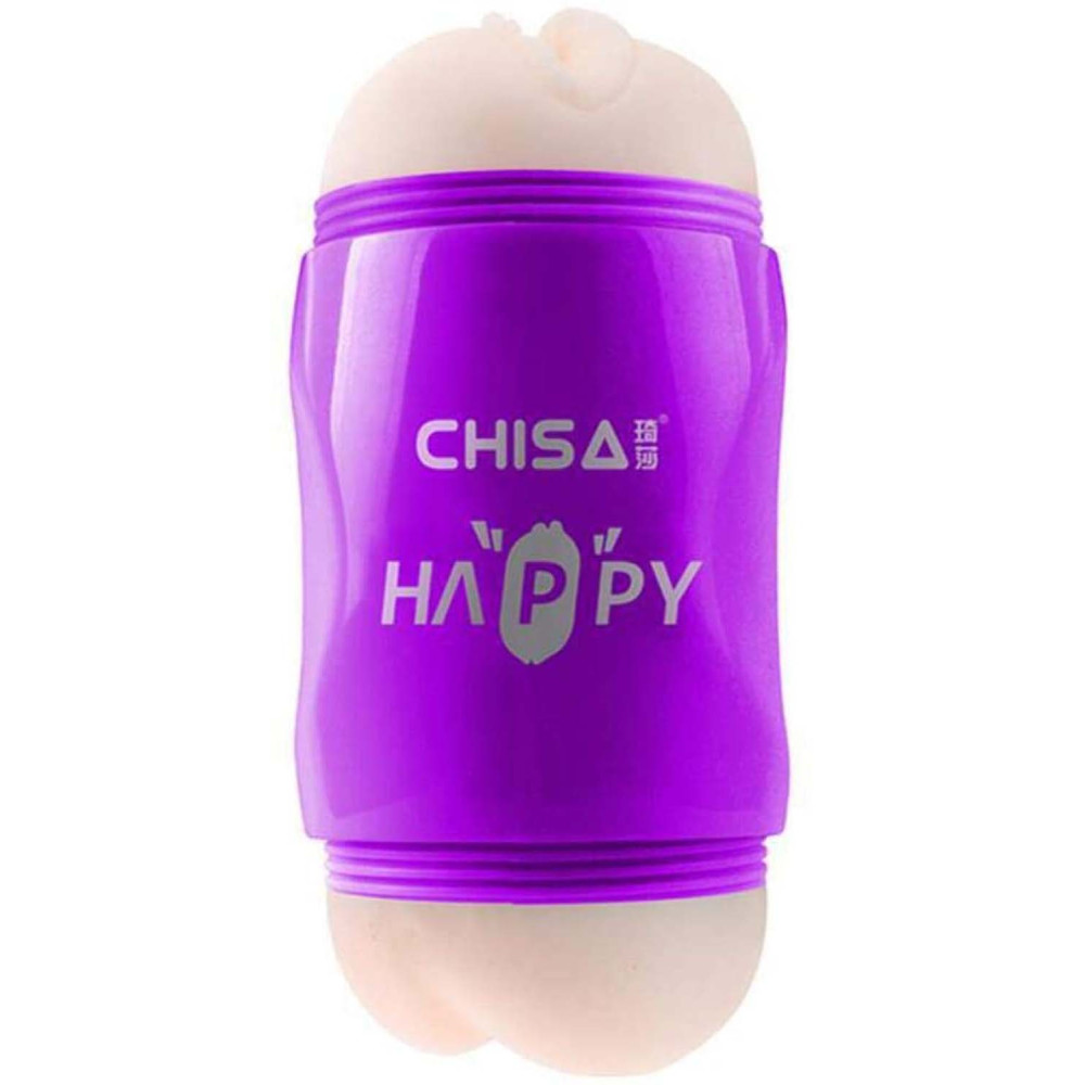 Двойной мастурбатор Chisa Happy Cup Mouth & Ass (телесный)