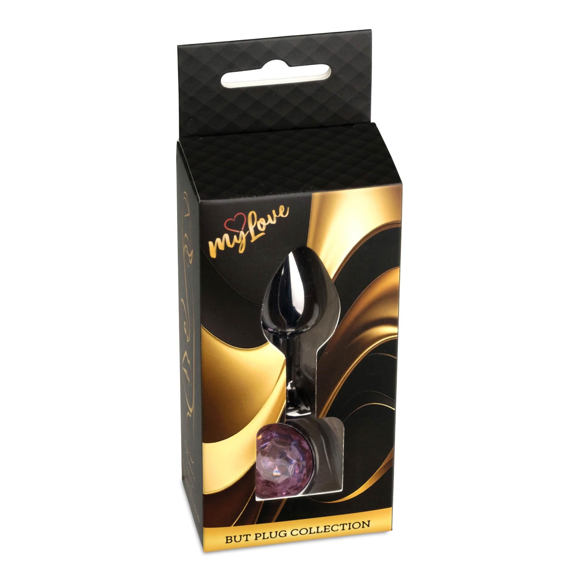 Korek analny MyLove Toys Jewelry Dark Silver Plug, 7 cm (jasnoróżowy)
