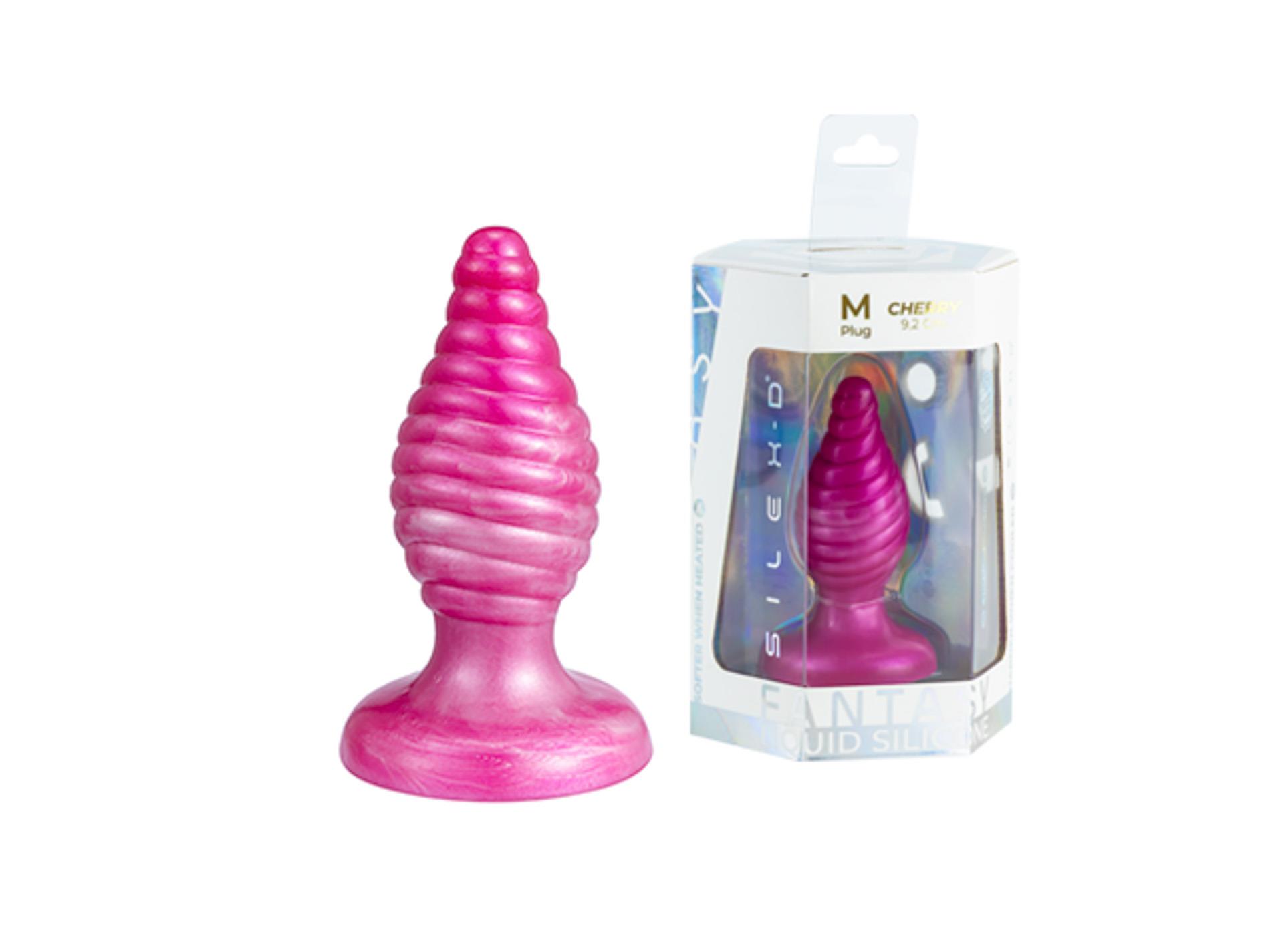 Korek analny Silexd Cherry Plug, 9.2 cm (różowy)