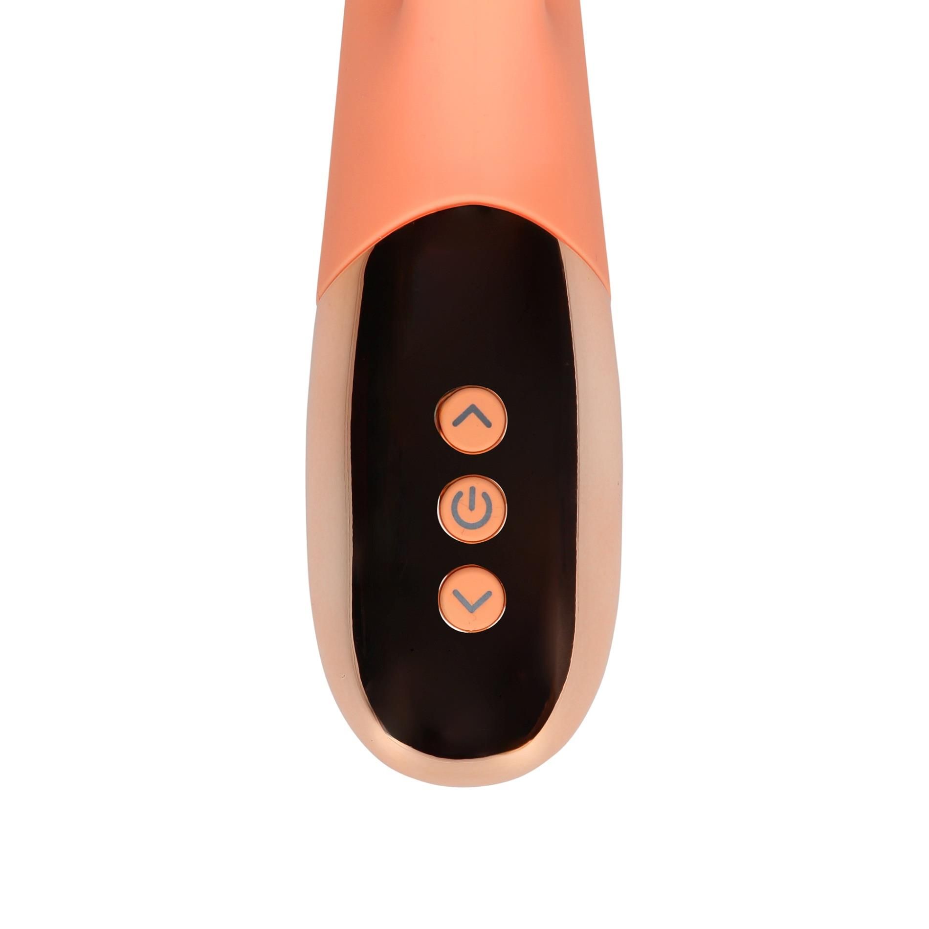 Вибратор-кролик Loveline Ultra Soft Silicone, 22 см (оранжевый)