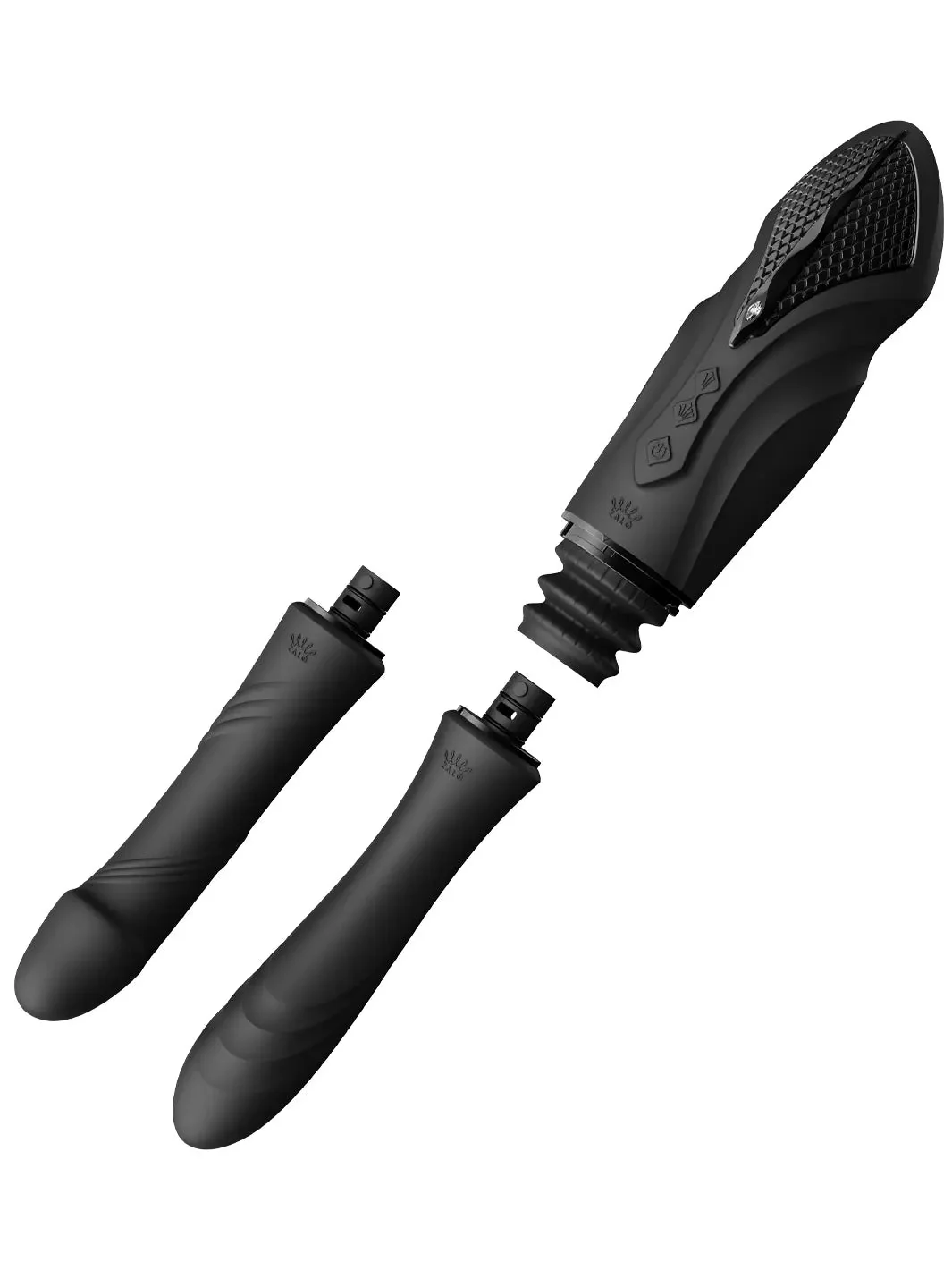 Sex maszyna Zalo Sesh, 19,6 cm (czarny)