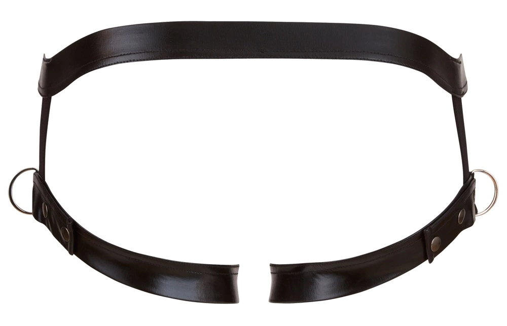 Мужские трусы Svenjoyment Jockstrap с ремнями на бёдра, M-L (черный)
