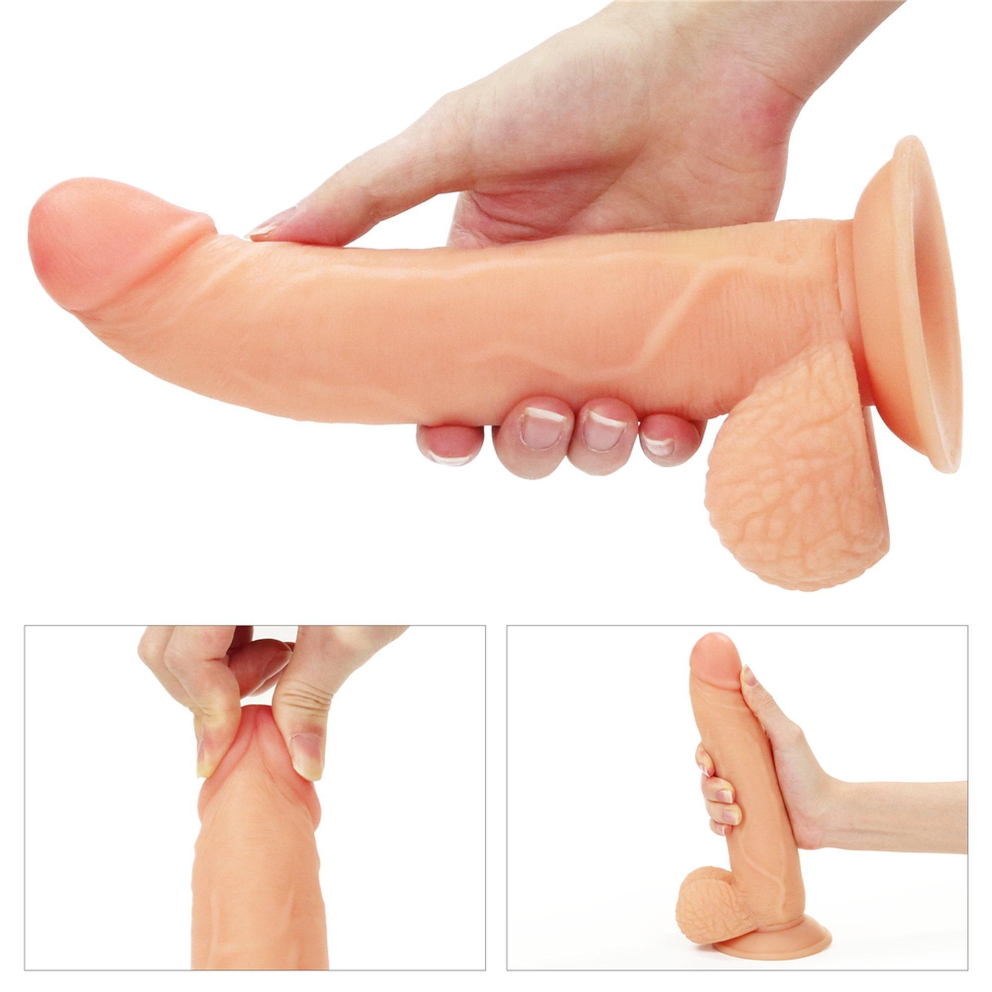 Страпон LoveToy Easy Strapon Set 8.5'', 21.5 см (телесный)