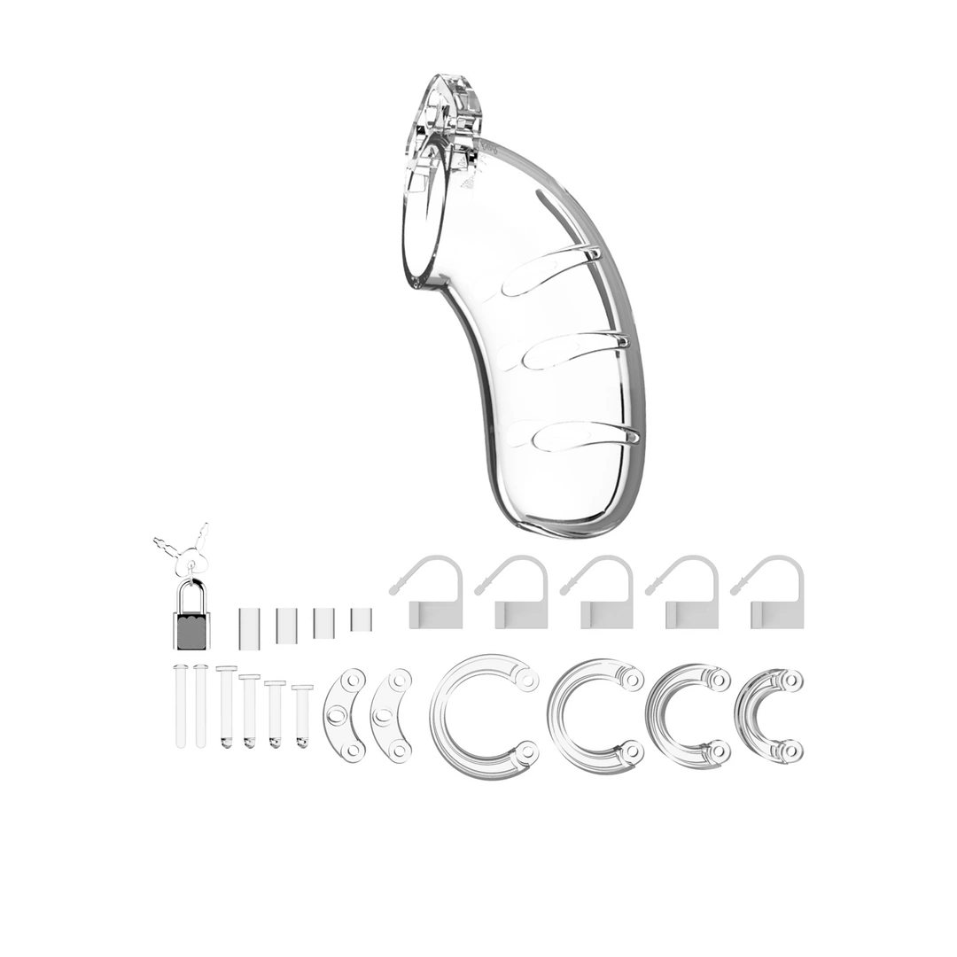 Пояс верности для мужчин ManCage 03 Chastity Cage, 12 см (прозрачный)