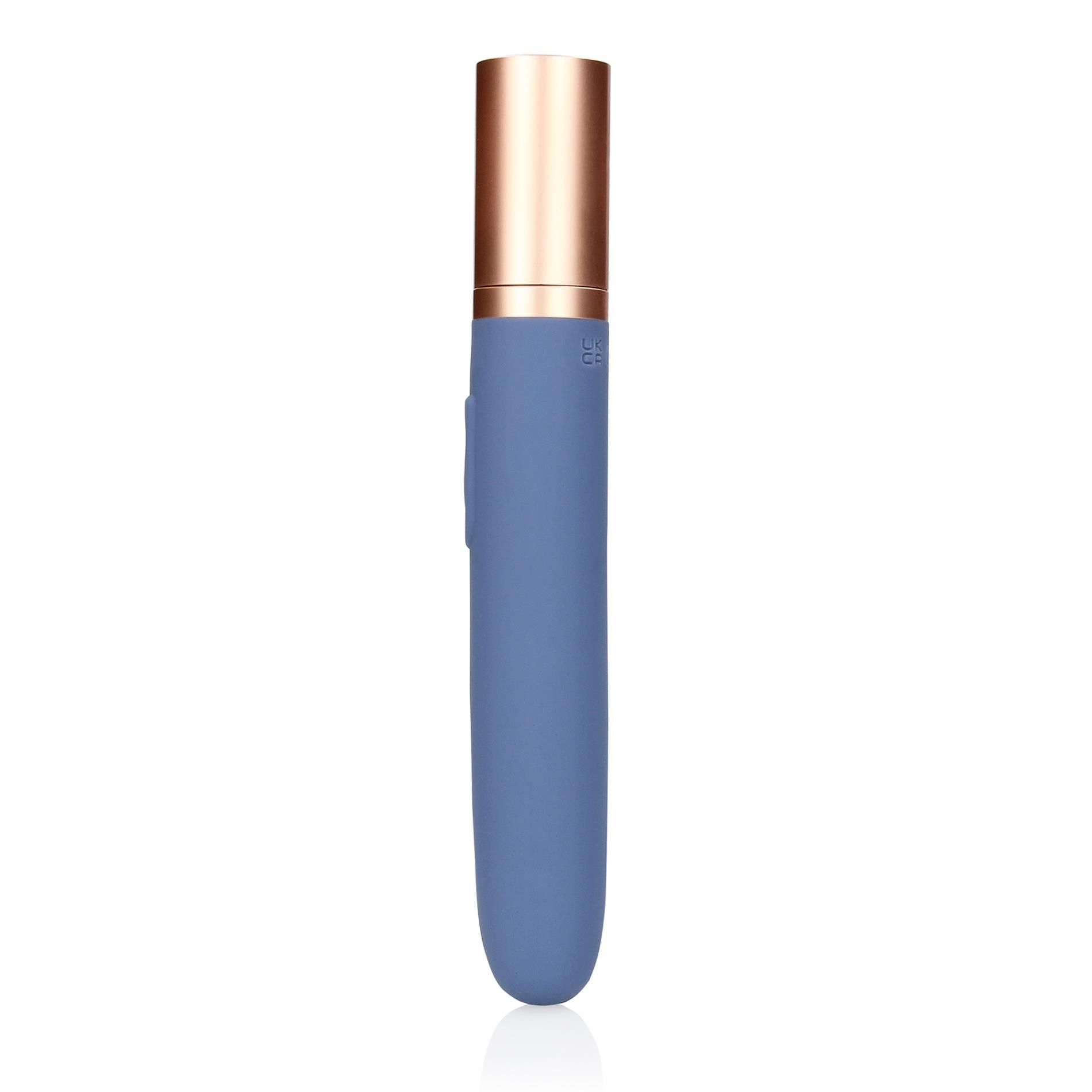 Вибратор Loveline Travel Compartment and Pump, 18.5 см (синий)