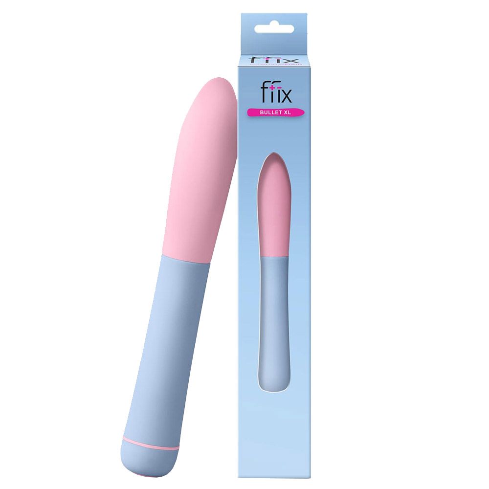 Вибратор FemmeFunn Ffix Bullet XL, 19.6 см (голубой)