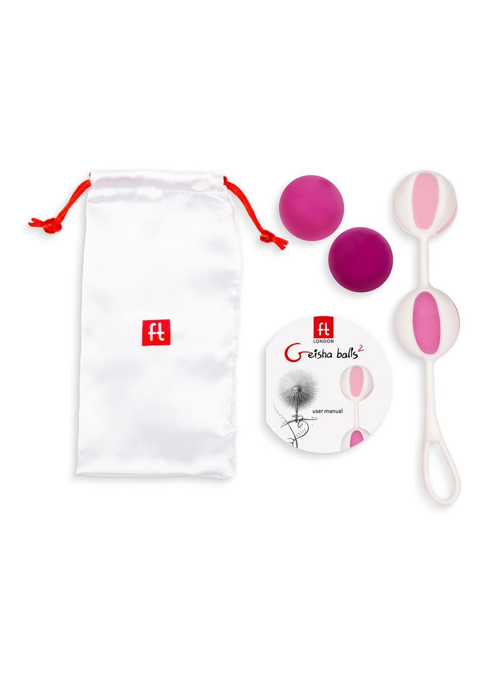 Шарики Гейши Gvibe Geisha Balls 2, 17 см (розовый)