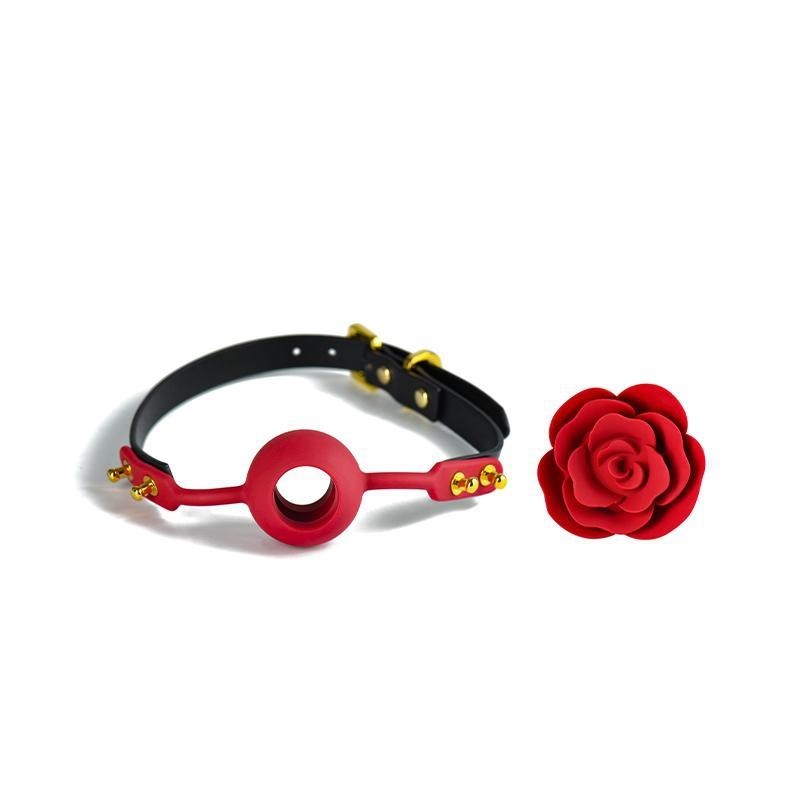 Кляп Zalo & Upko Doll Rose Ball Gag, 54 см (красный)