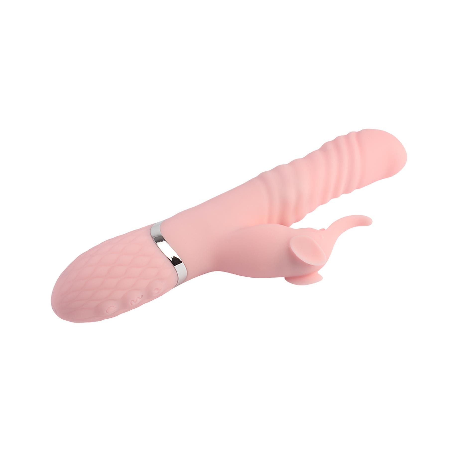 Вибратор Aphrovibe Sexy Heat Up Elephish, 25 см (светло-розовый)