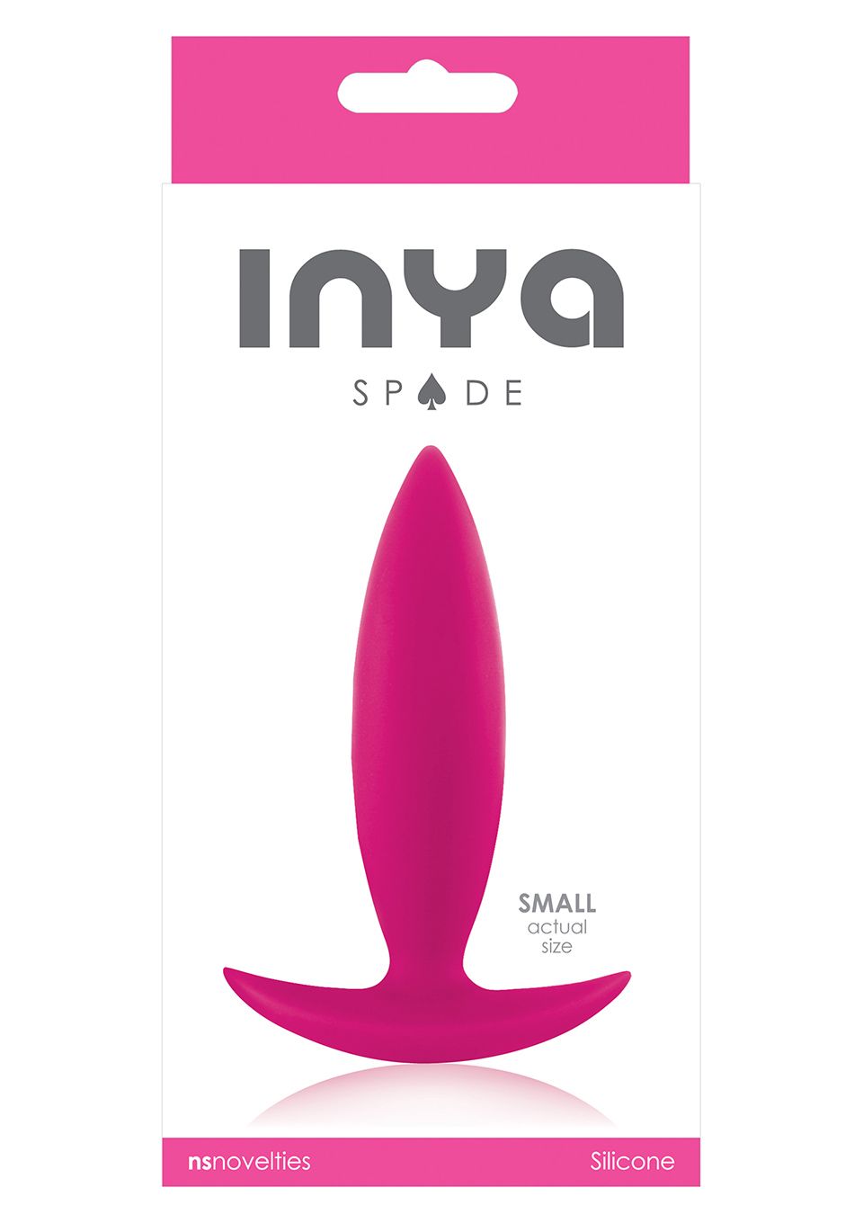 Korek analny Ns Novelties Inya Spades Small, 10 cm (różowy)