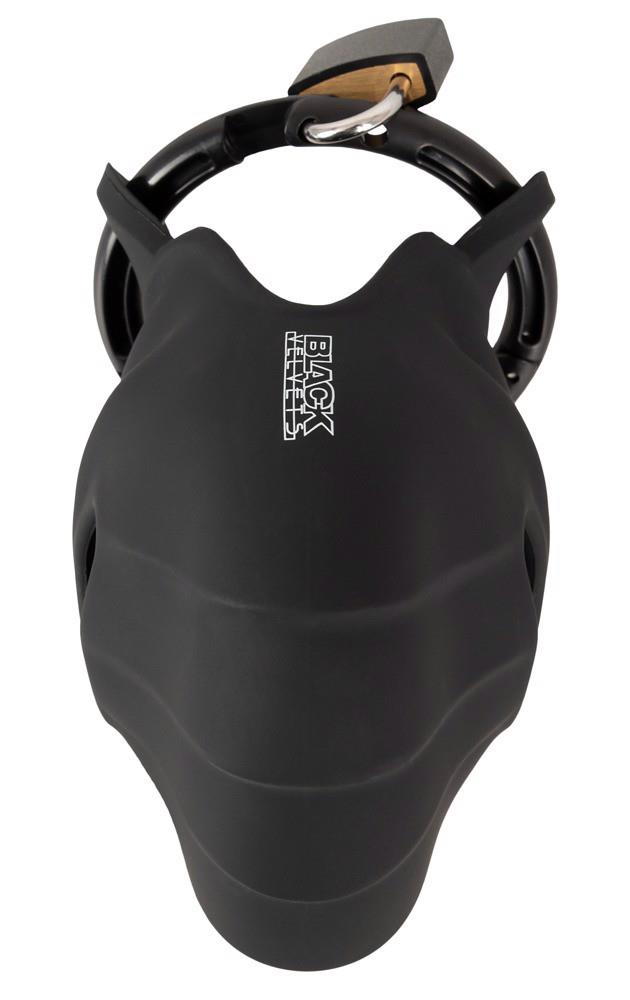 Мужской пояс верности Black Velvets Cock & Ball Cage, 10 см (черный)