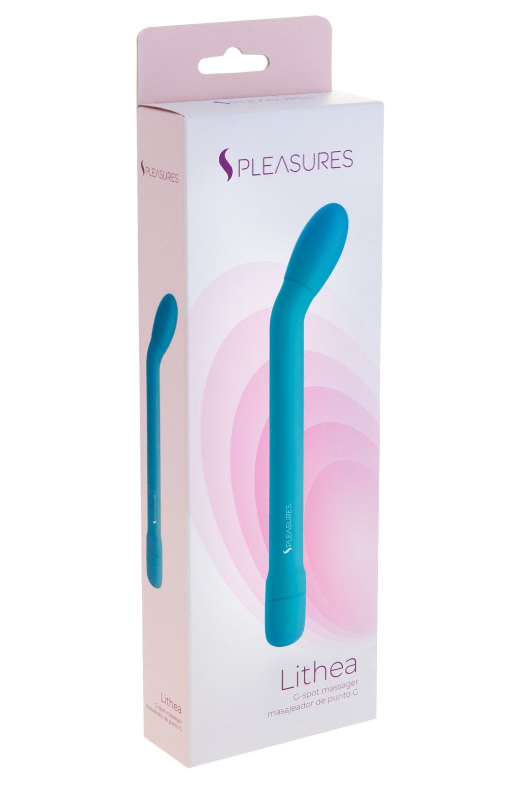 Вибратор Pleasures Lithea, 18 см (бирюзовый)