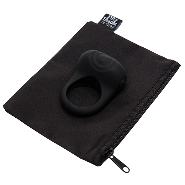 Виброкольцо Fifty Shades of Grey Sensation Vibrating Love Ring, 6.5 см (черный)
