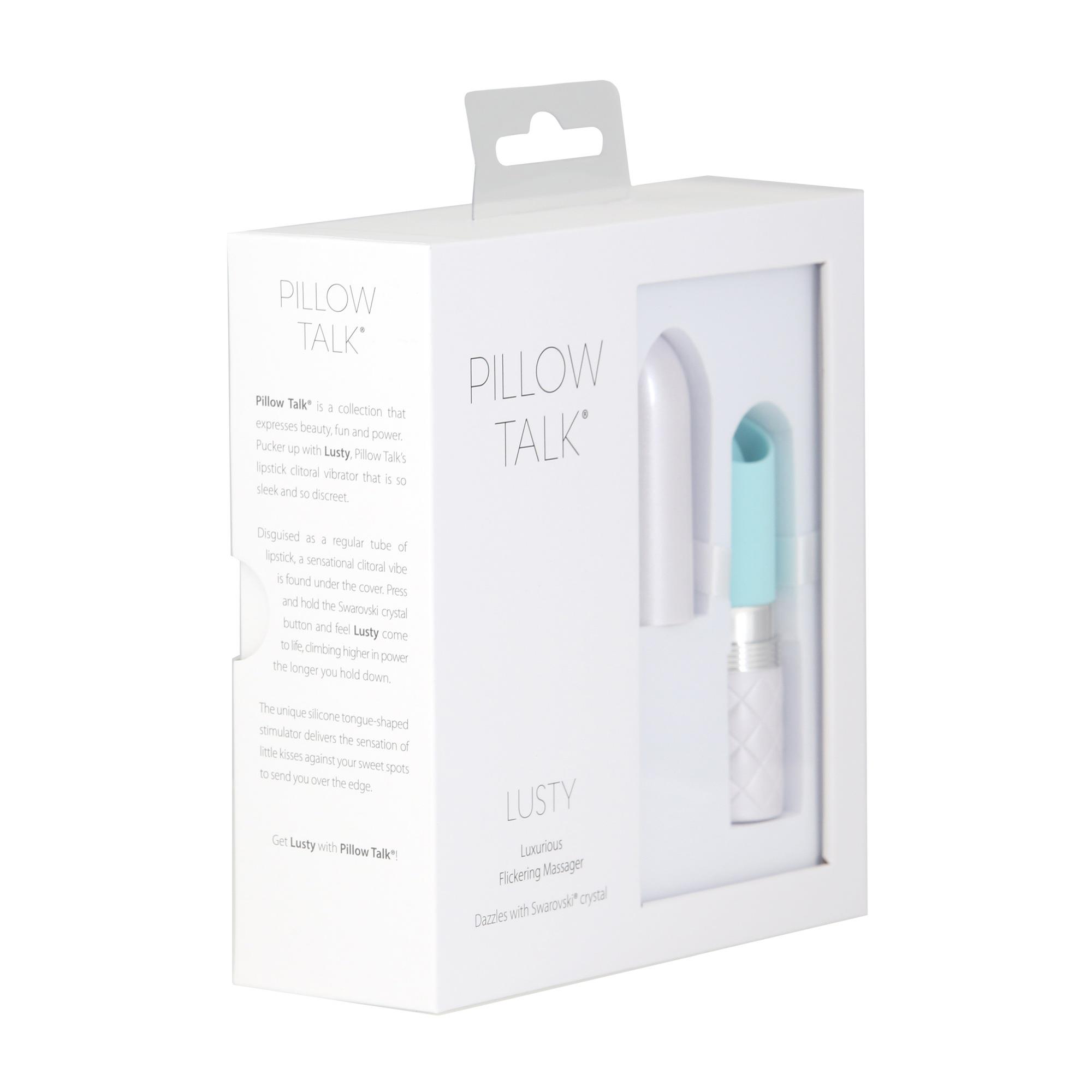 Вибратор для клитора Pillow Talk Lusty Luxurious Flickering Massager, 9.4 см (бирюзовый)