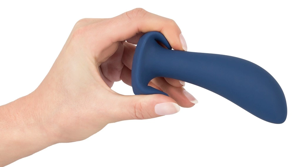Стимулятор простаты Vibrating Butt Plug, 12 см (синий)