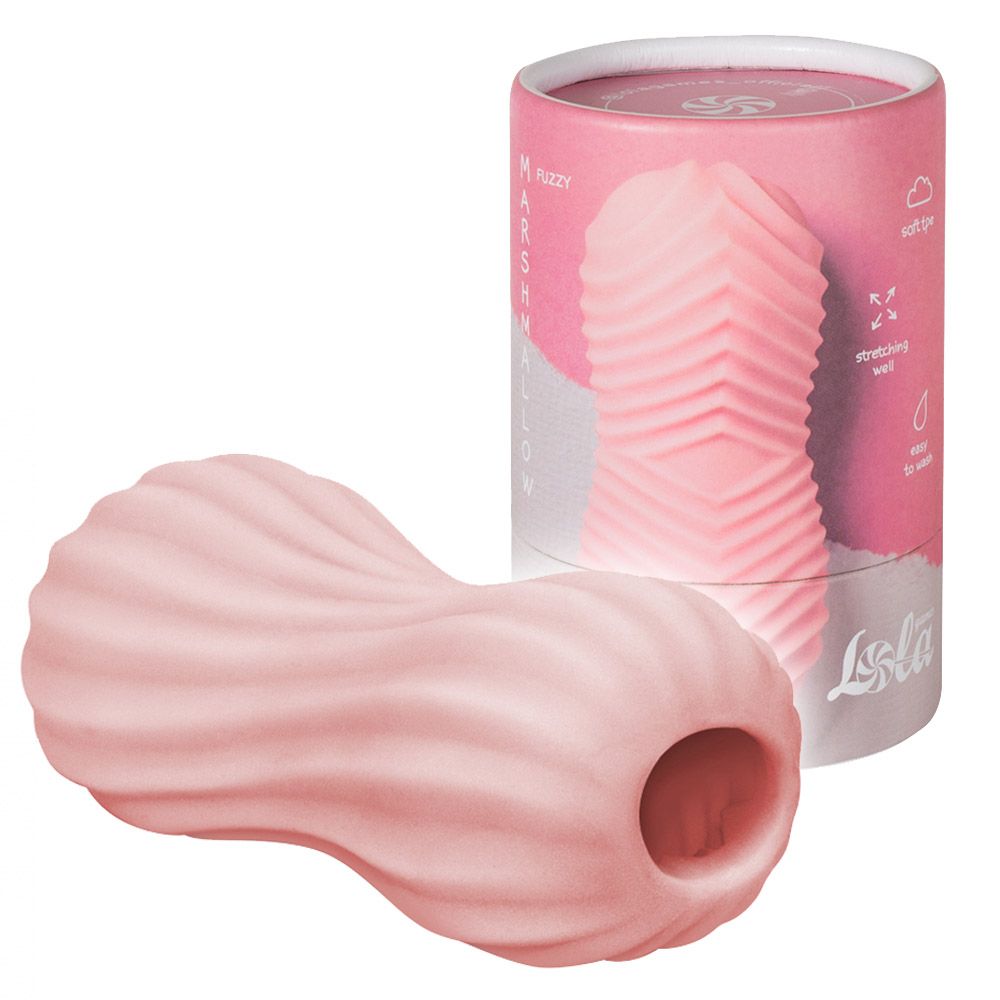 Masturbator dwustronny Lola Games Marshmallow Fuzzy (różowy)