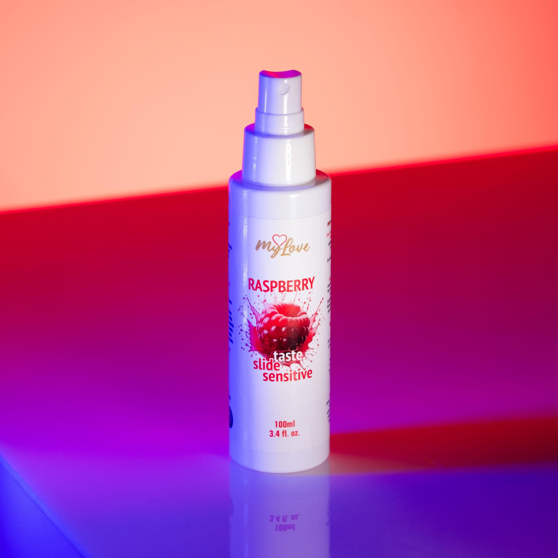 Лубрикант на водной основе MyLove Taste Slide Sensitive Raspberry, 100 мл
