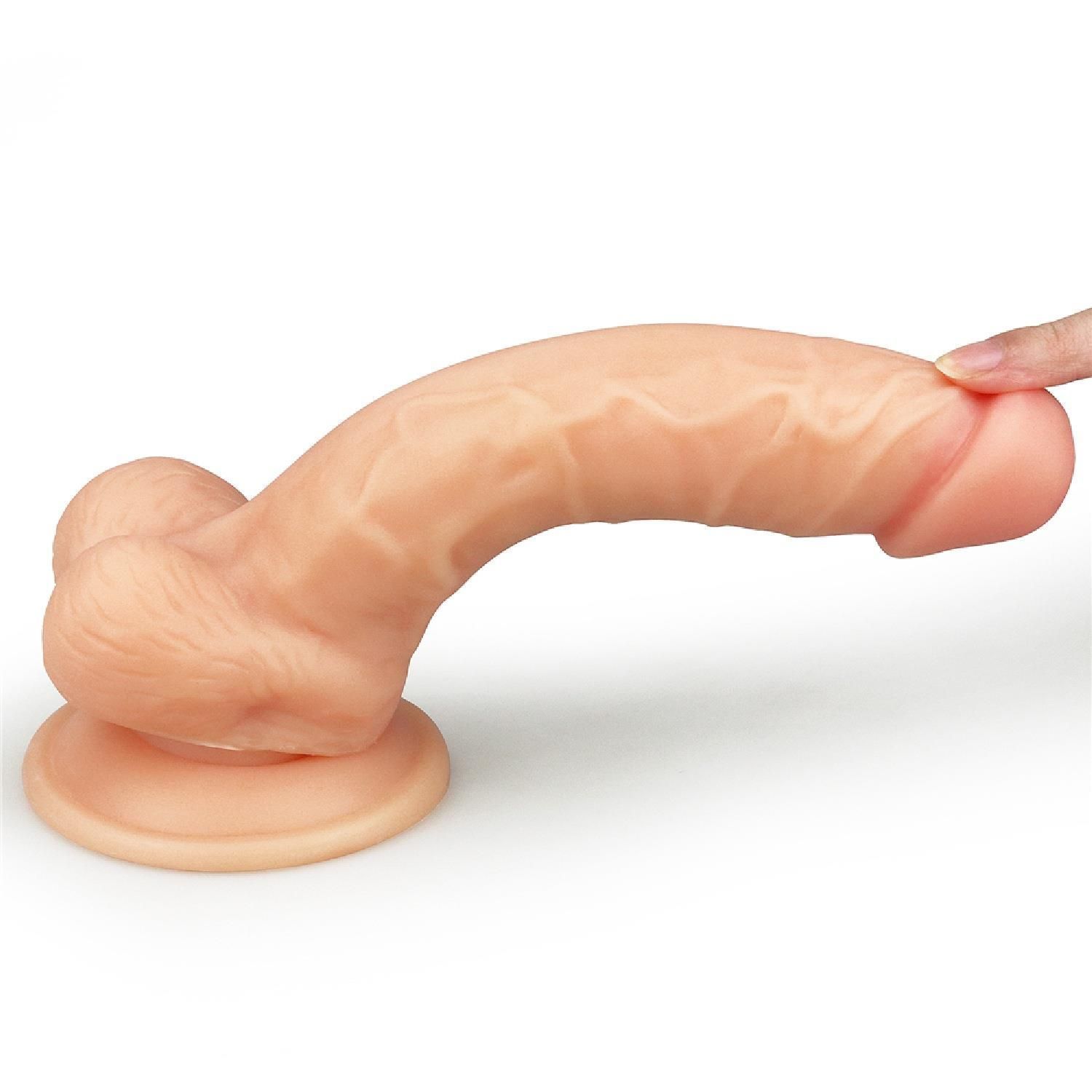 Фаллоимитатор LoveToy Ultra Soft Dude, 20 см (телесный)