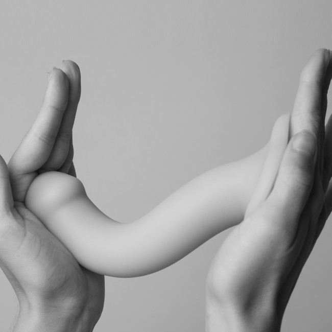 Фаллоимитатор Strap-On-Me Bendable Double Density S, 17 см (черный)