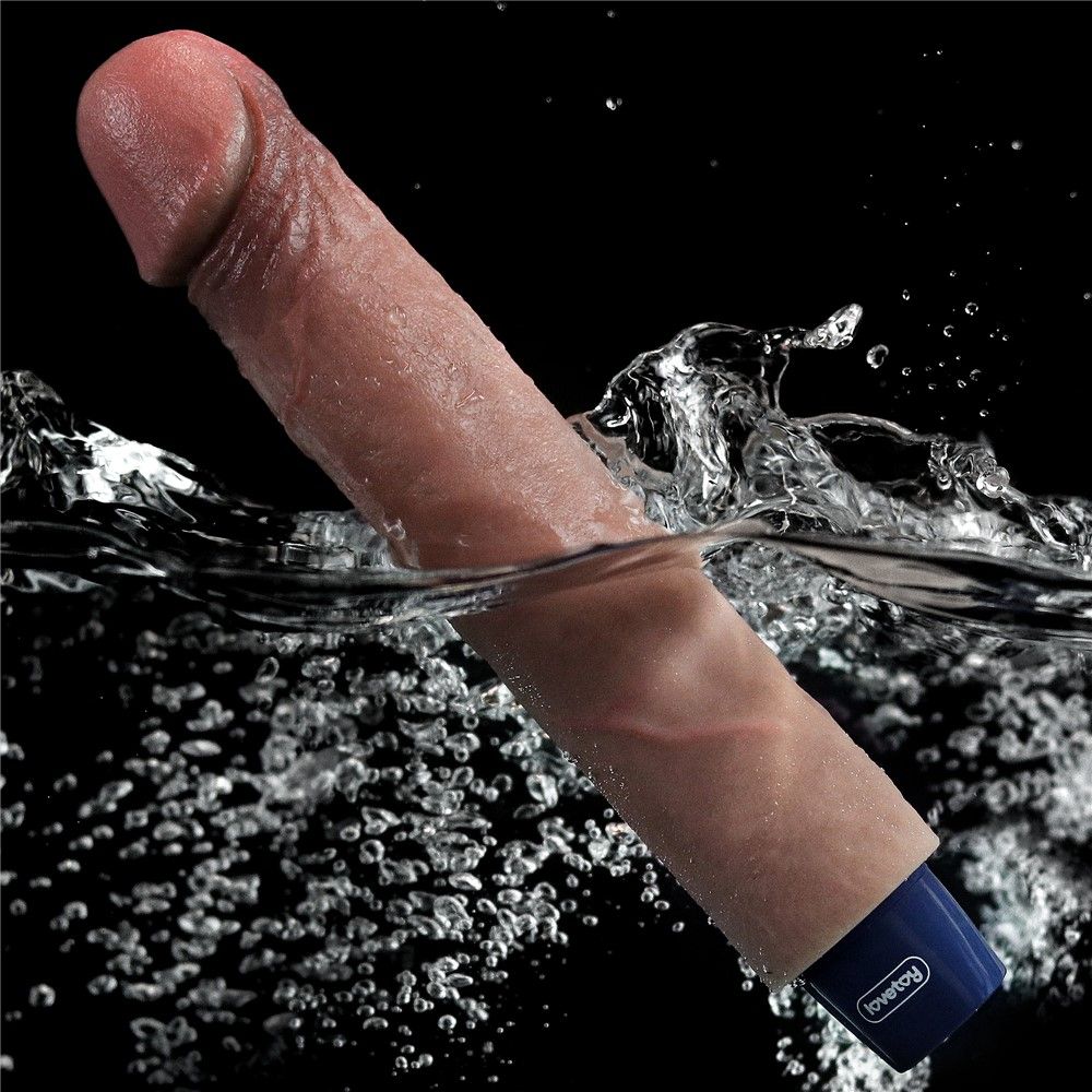 Вибратор Lovetoy Real Softee 9" Platinum Silicone, 22.8 см (коричневый)