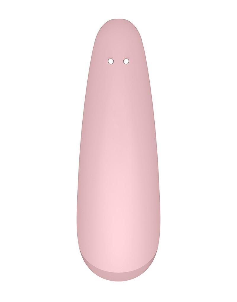 Вакуумный стимулятор клитора с вибрацией Satisfyer Curvy 2+ (розовый)