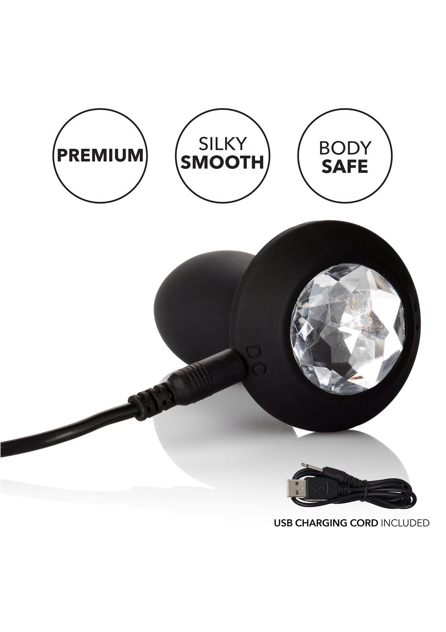 Анальна пробка Calexotics Petite Crystal Probe, 9.5 см (чорний)