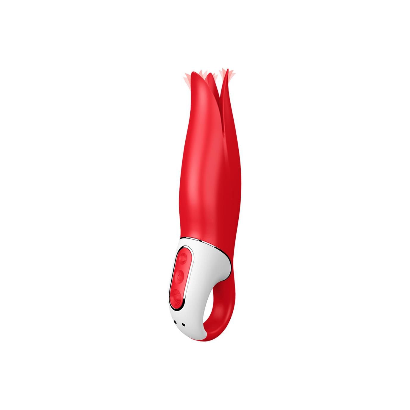 Вібратор Satisfyer Power Flower, 18,8 см (червоний)