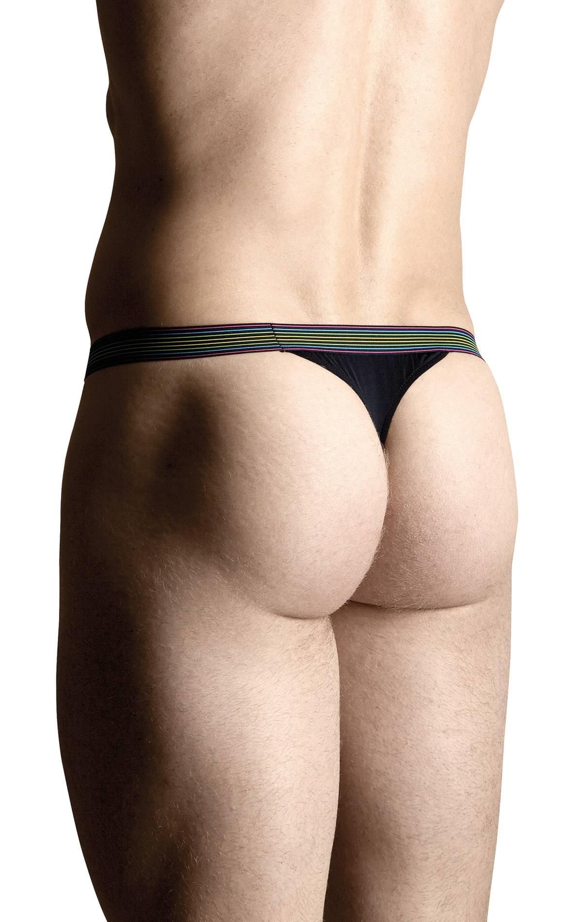 Трусы-стринги мужские Softline Thongs 4496, XL (черный)