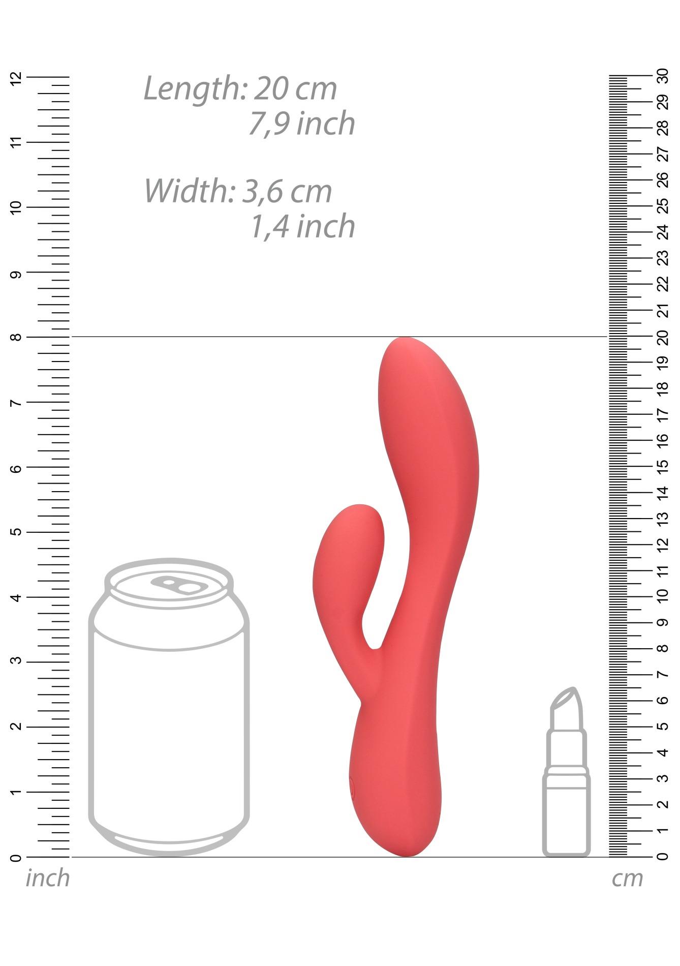 Вибратор-кролик Loveline Astro Dust, 21 см (розовый)