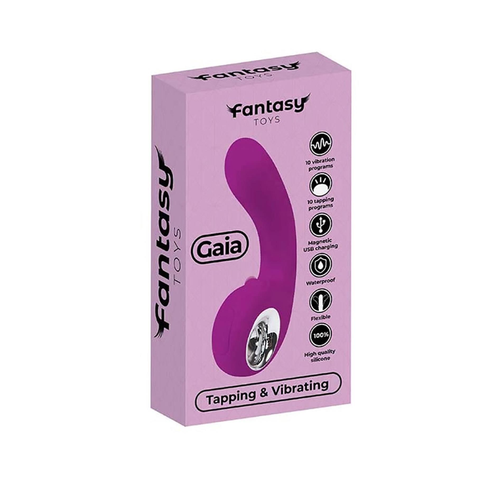 Вибратор Fantasy Gaia G spot, 18 см (фиолетовый)