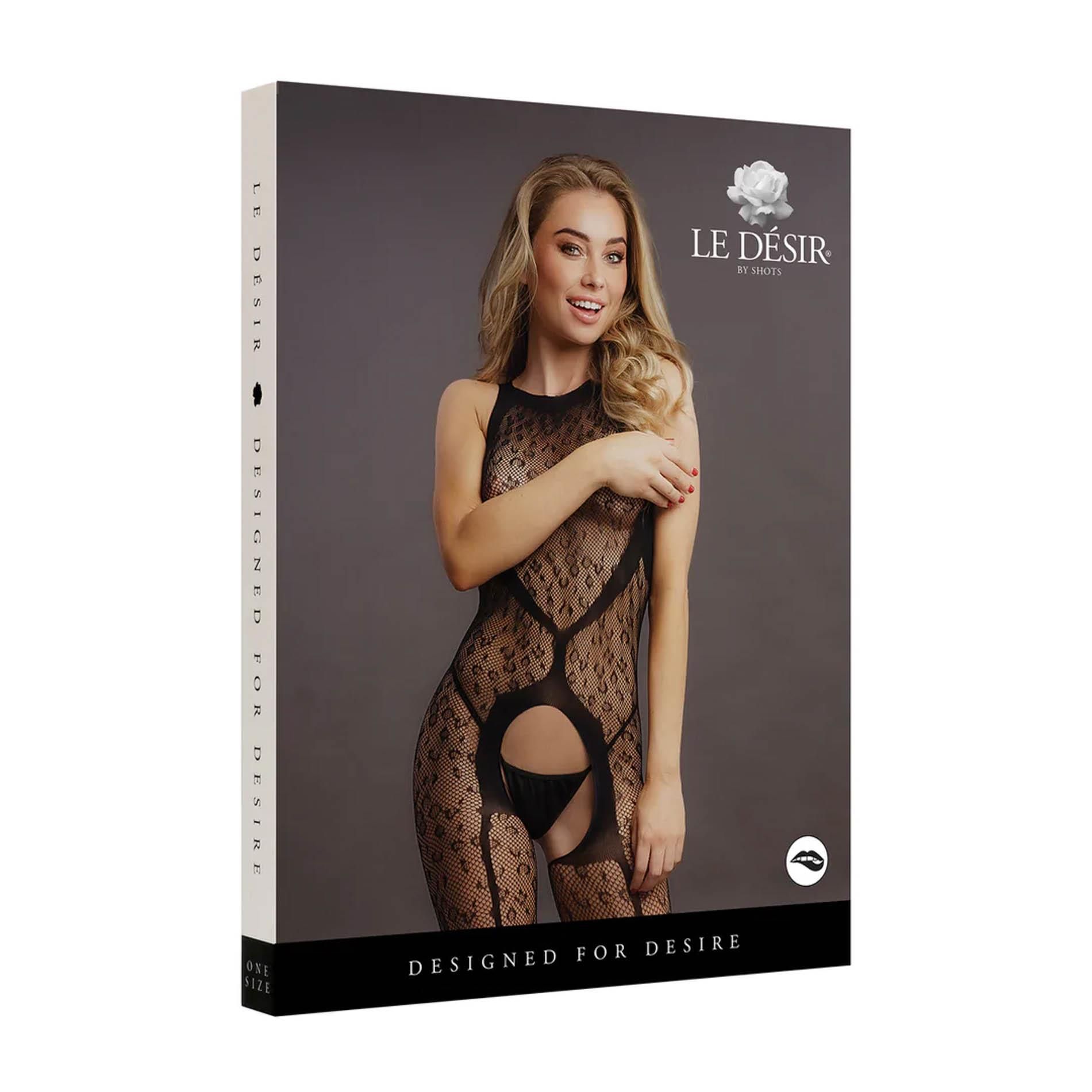 Бодистокинг Le Désir Leopard, One Size (черный)