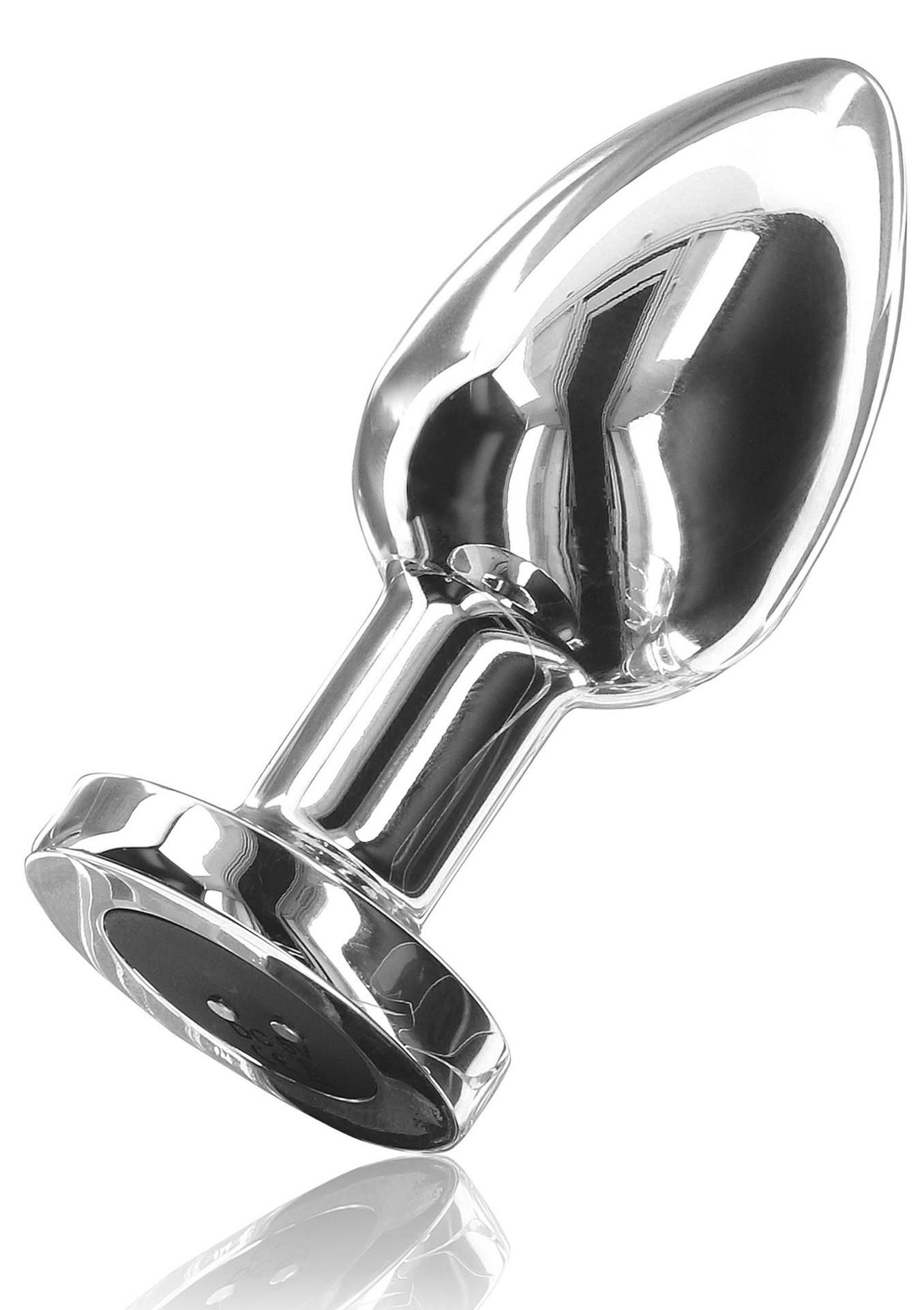 Korek analny ToyJoy Glider L, 10.2 cm (srebrny)