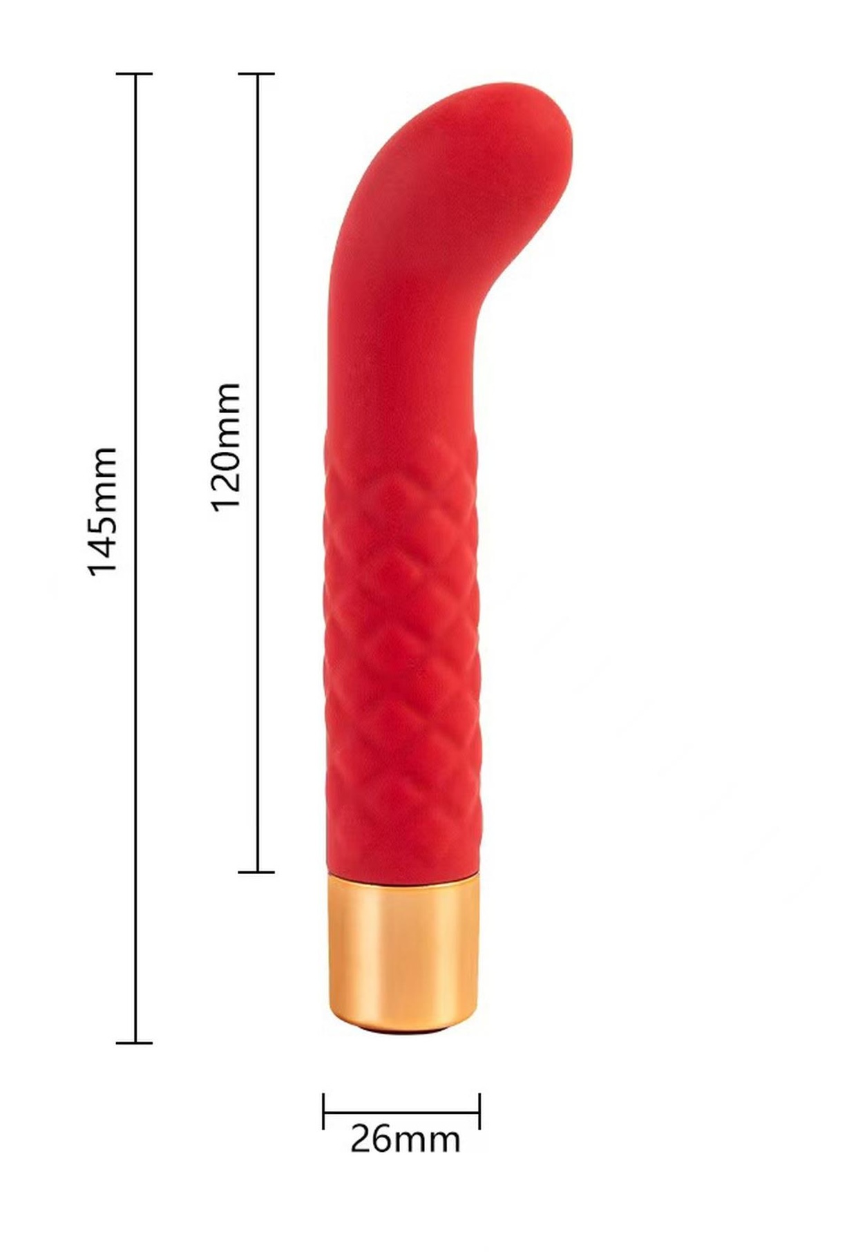 Вибратор B - Series Lyla G Spot, 14.5 см (красный)