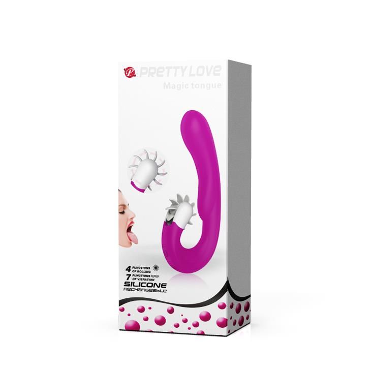 Wibrator Pretty Love Magic Tongue, 19,5 cm (fioletowy)