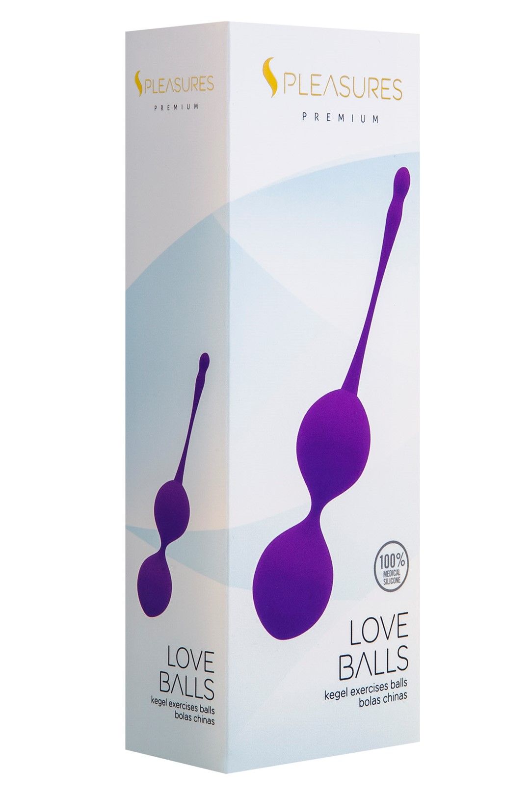 Вагинальные шарики Pleasures Premium Love Balls, 17,3 см (фиолетовый)