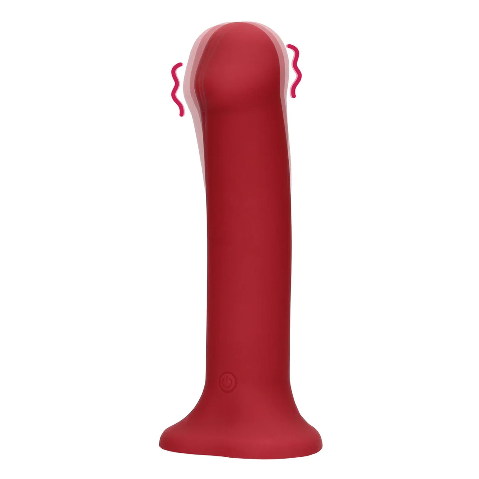 Фаллоимитатор Loveline Non-Phallic, 19.8 см (красный)