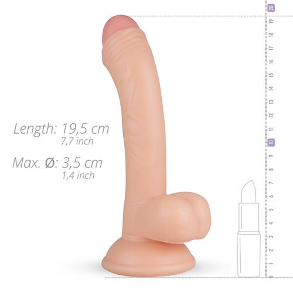 Фаллоимитатор EasyToys Vince Realistic, 19.5 см (телесный)