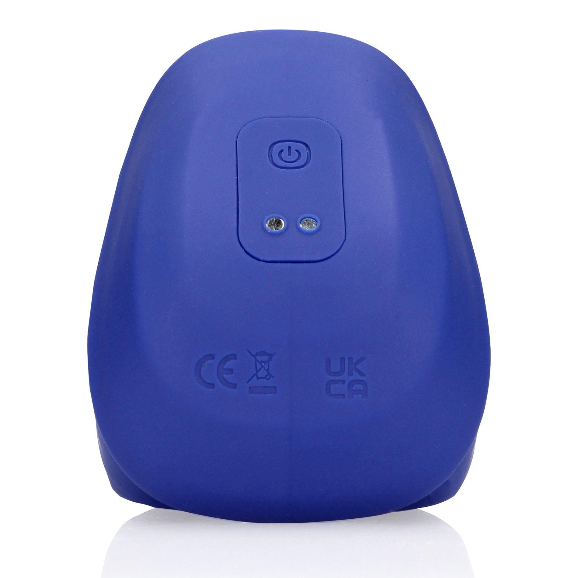 Мастурбатор с вибрацией Loveline Vibrating And Pulse Wave Stroker (синий)