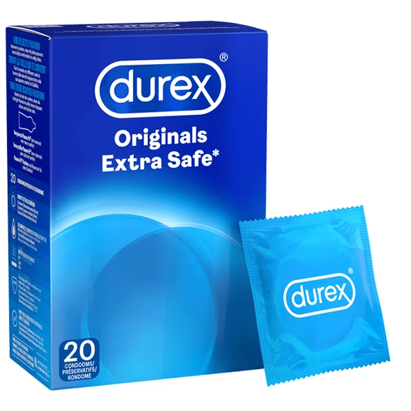 Durex Originals Extra Safe -, Przezroczysty, Bezzapachowy, 19 cm