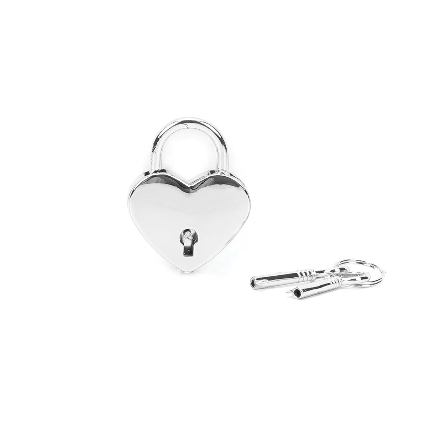 Набор БДСМ замочков Liebe Seele Heart-Shaped Lock, 2 шт (серебристый)