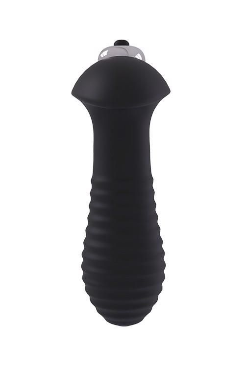 Korek analny z wibracją Dream Toys Spiral Plug, 9 cm (czarny)