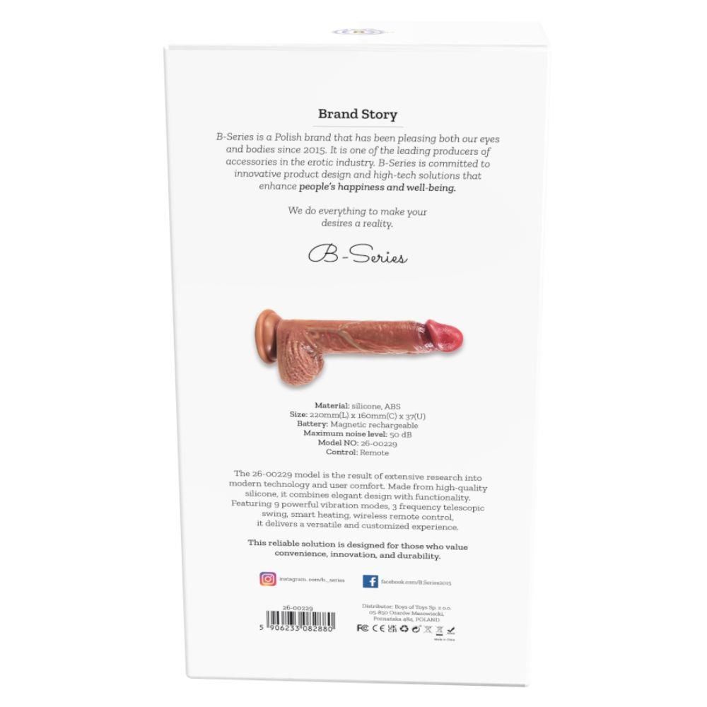 Boys of Toys RealFeel Heat - Wibrator, W kolorze cielistym, 22 cm