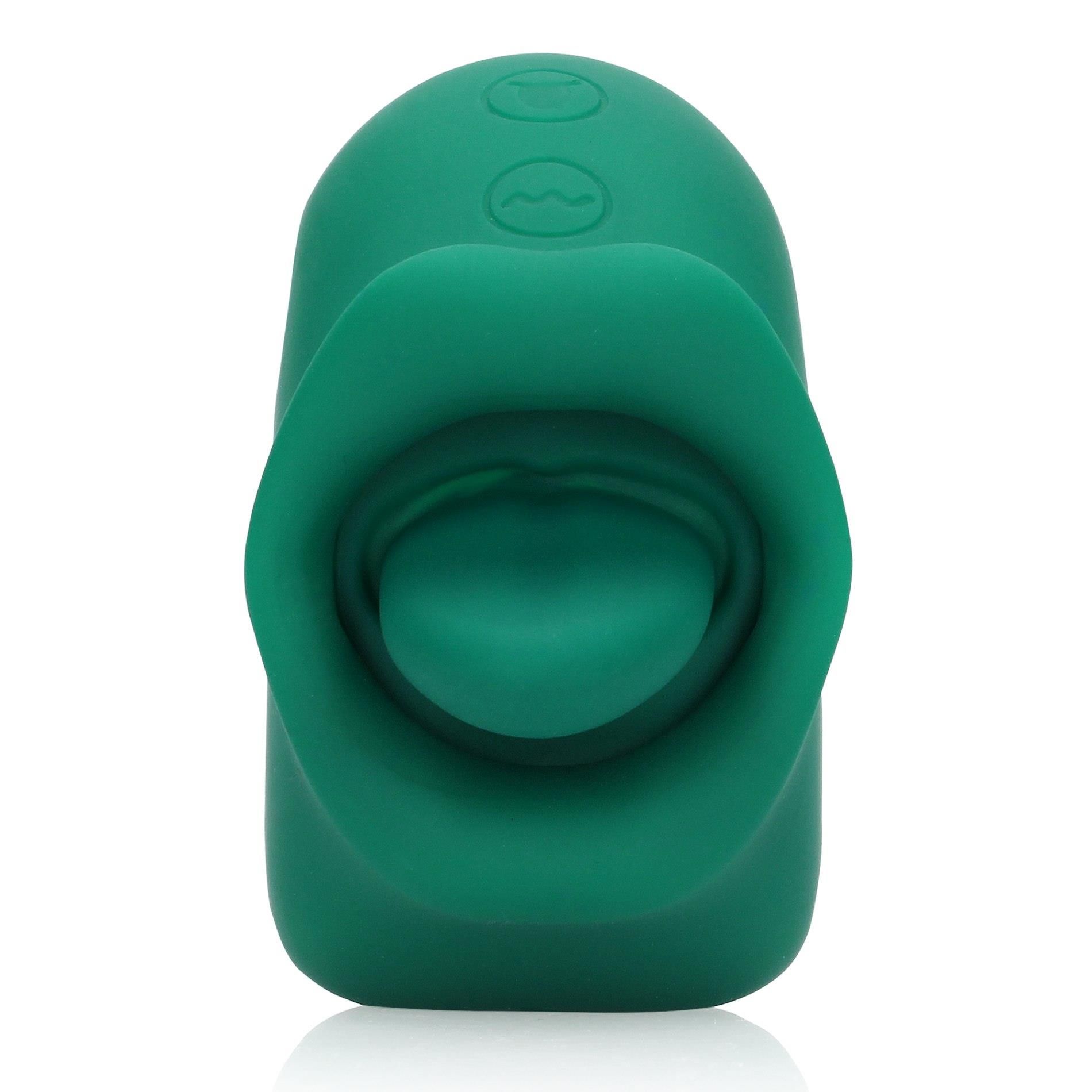 Вибратор для клитора Loveline Licking and Vibrating Clitoral Stimulator (зеленый)