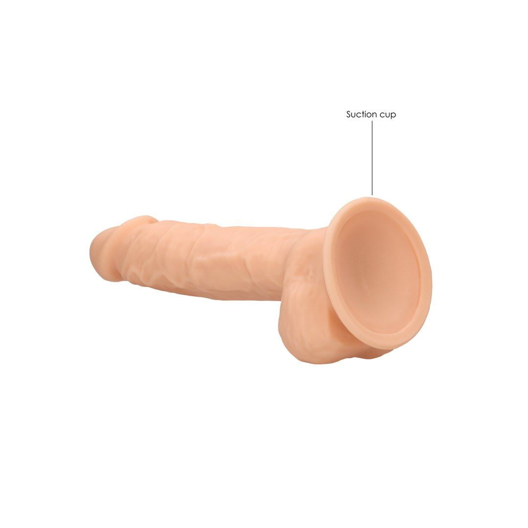 Dildo RealRock With Balls Ultra, 22.8 cm (w kolorze cielistym)