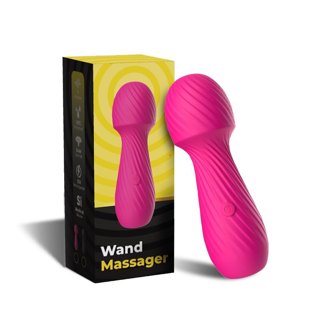 Вибратор для клитора Boss Series Wand, 13,5 см (розовый)