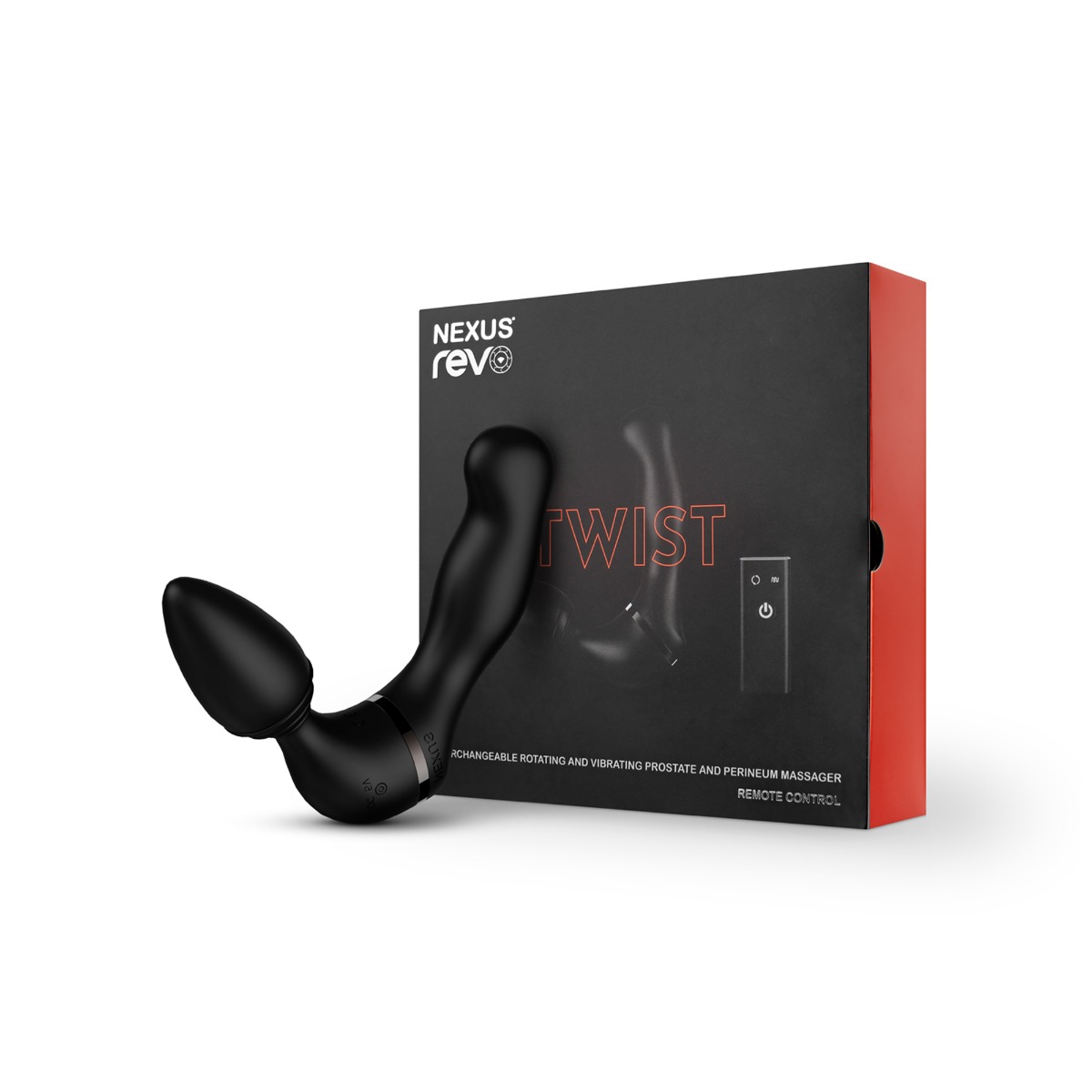 Стимулятор простаты Nexus Revo Twist, 19,7 см (черный)