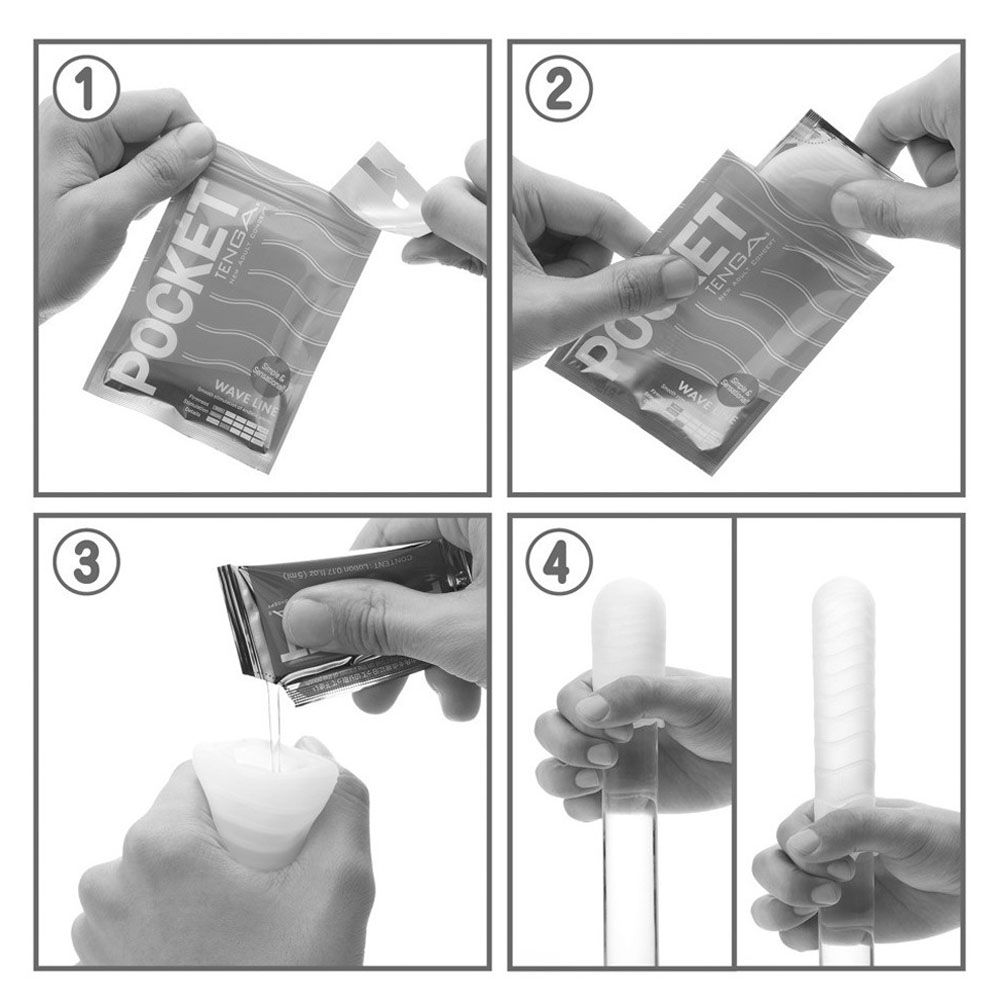 Мастурбатор Tenga Pocket Cold Spark (белый)