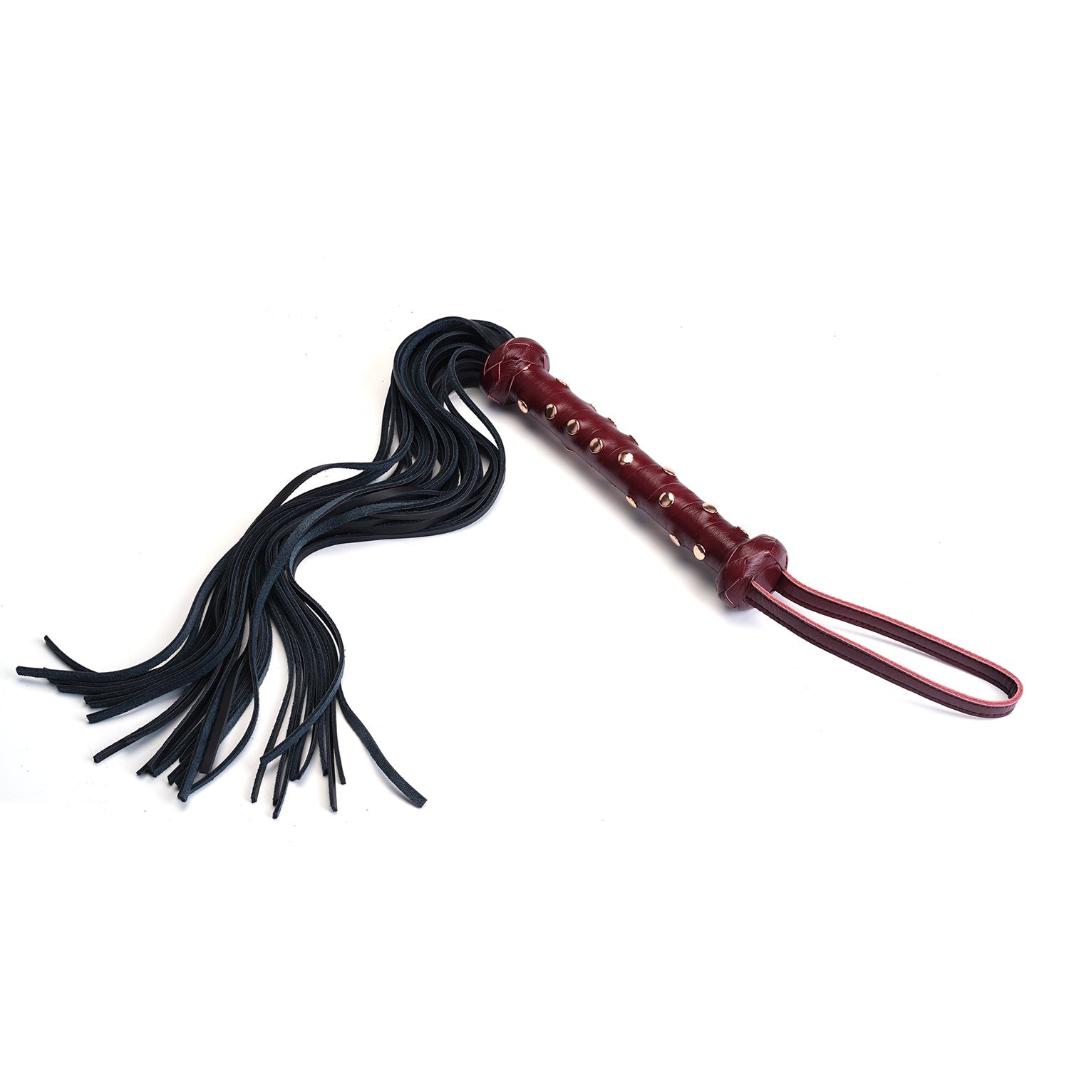 Flogger Wine Red Deluxe Cow Leather Heavy, 81 cm (bordowy)